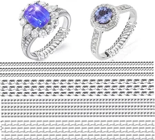 Ring Sizer Adjuster for Loose Rings, 12 Pack 4 Sizes Invisible Ring Guards