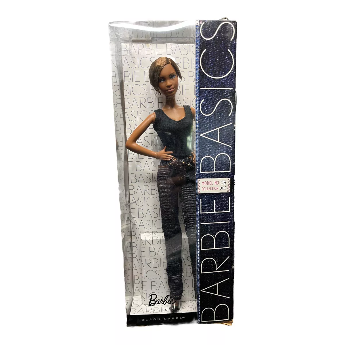 Mattel Barbie Collector Black Label Black Barbie Doll Model No. 08 NIB 2010