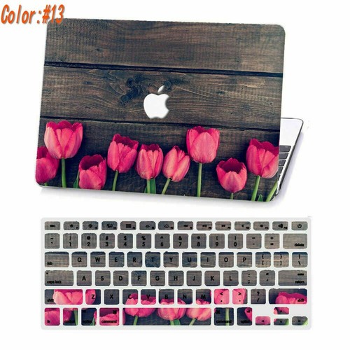 Funda rígida mate de corte rígido mate con piel de madera cubierta para nueva Macbook Pro Air M1 M2 - Imagen 19 de 19