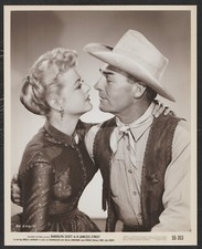 ANGELA LANSBURY RANDOLPH SCOTT in A Lawless Street '55 WESTERN ROMANTIC