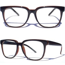 CLEAR LENS GLASSES Horn Rim Hipster Smart Nerd Retro Classic Frame Eyewear