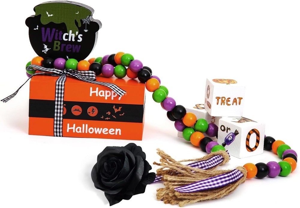 Hocus Pocus Halloween Decorations Indoor Set of 9 Pieces for Spooky Home Decor