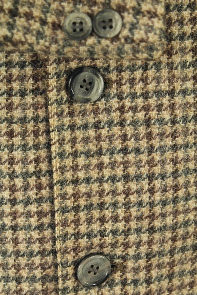 VINTAGE ST MICHAEL MENS 39-40" SHORT BROWN MIX TWEED JACKET — 第 4/4 张图片