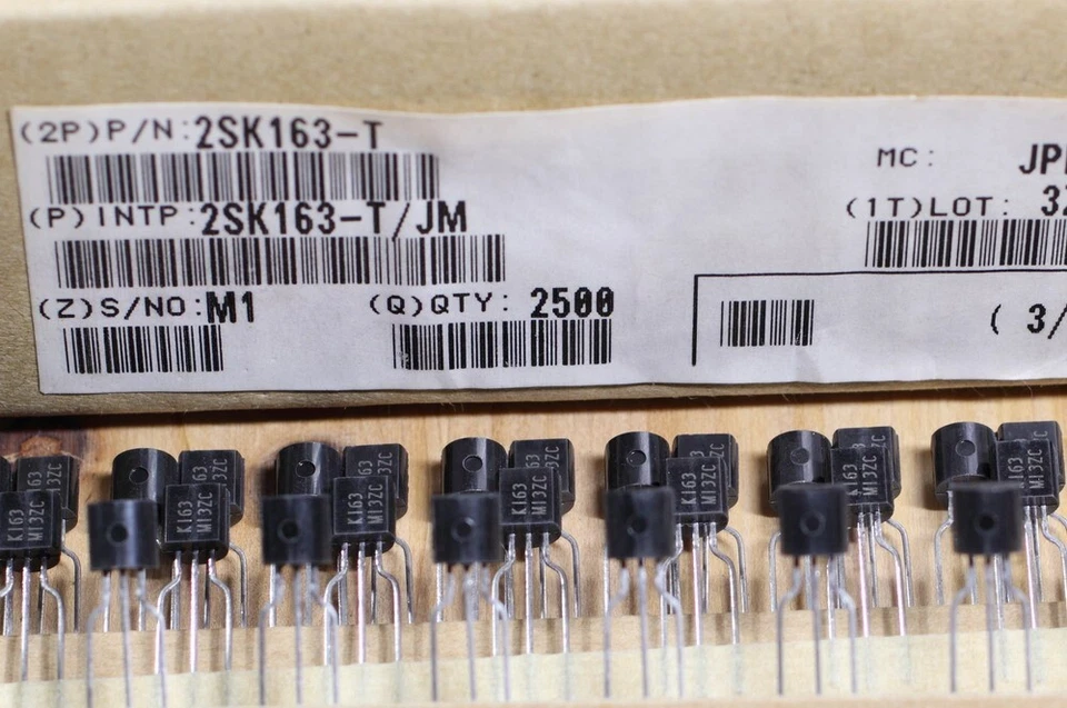 10pcs 2SK163 Low Noise Audio N-JFET Transistors - Image 2 of 3