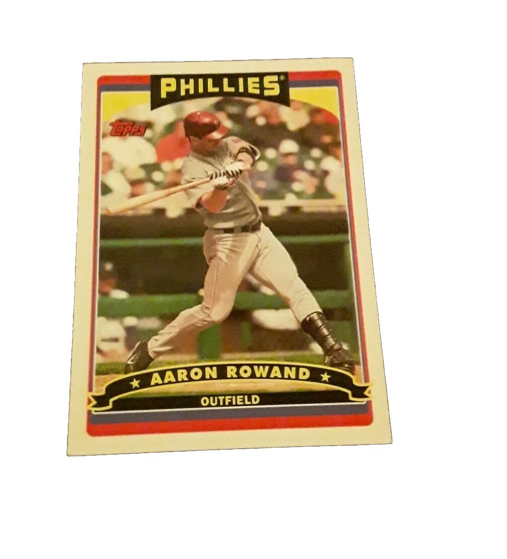 2006 Topps AARON ROWAND Baseball  card #24 of 28. PHILADELPHIA PHILLIES. 