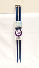 NEW Boye Blue Aluminum Straight Knitting Needles 15 10mm 14" Long