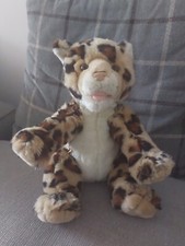 Build a Bear leopard big  cat plush soft toy BABW