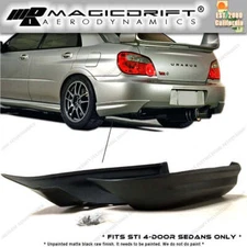 For 05 06 07 Impreza WRX STI ONLY Rear Bumper Corner Lip Spats JDM (Urethane)