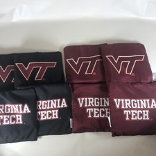 BEAN BAG TOSS GAME CORNHOLE BAGS VIRGINIA TECH HOKIES VT 8 BAGS TAILGATE TOSS