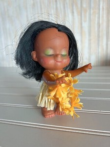 ALOHA Hawaiian Dolls Vintage Rubber 5” Hawaiian Hula Girl