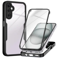 For Samsung A15 A25 A35 A05 A05s A23 A34 A54 Double Side Clear Case Full Cover