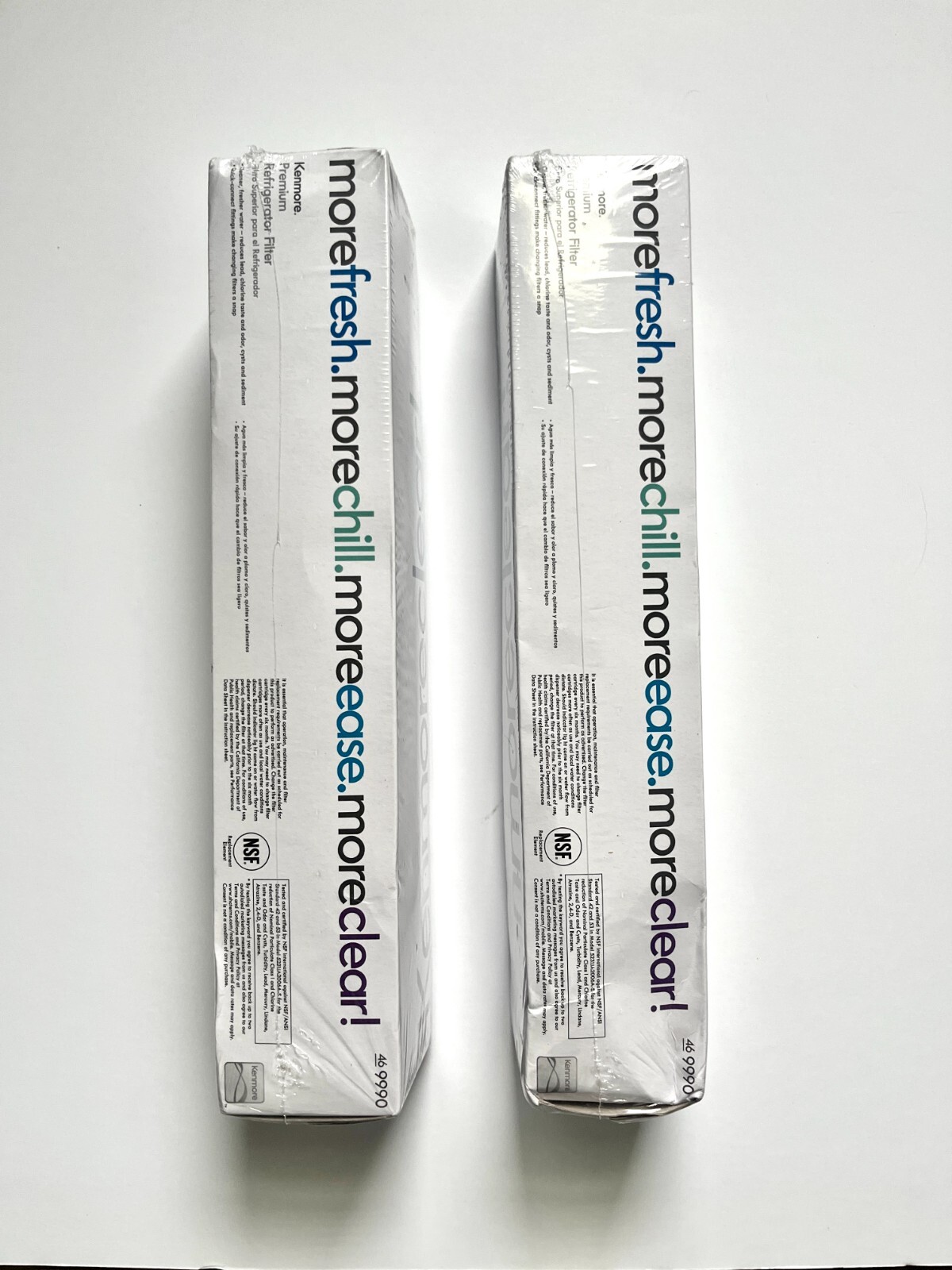 Lot Of 2 Kenmore Clear Replacement Refrigerator Water Filter 469990