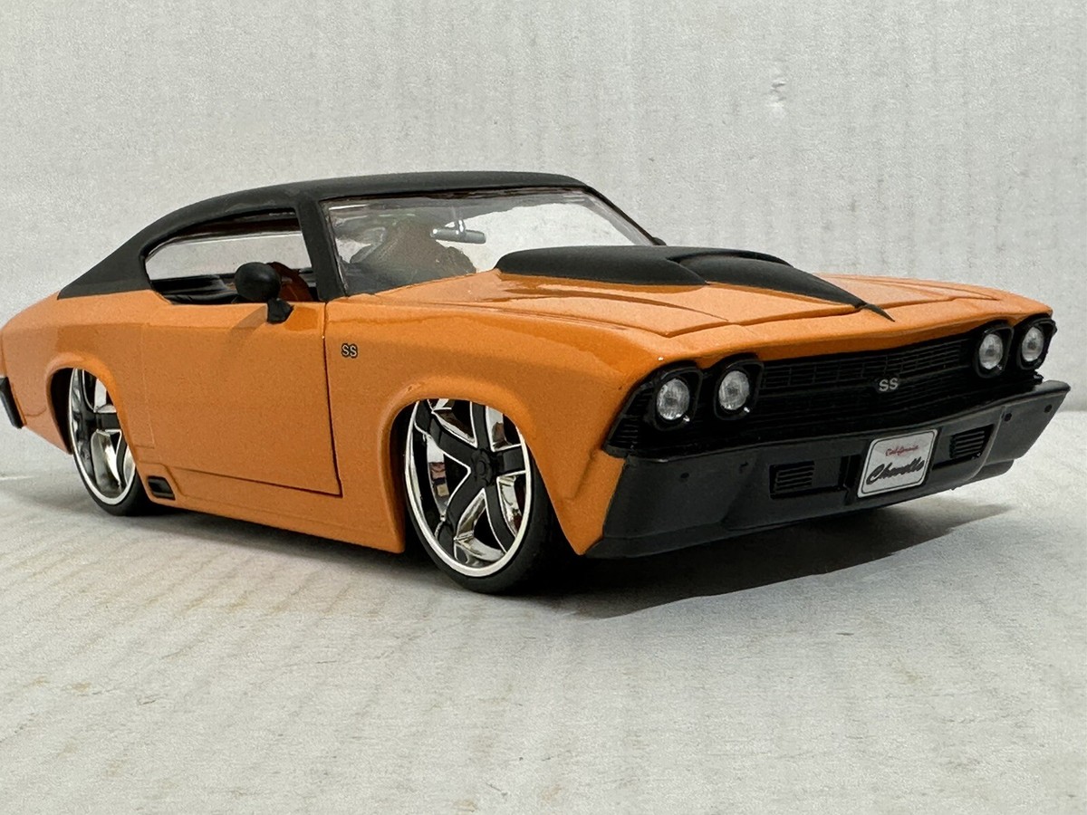 希少❗️jada 1/24 BIGTIME MUSLE シボレー SS JADA BIGTIME BTM 1969 CHEVY CHEVELLE SS ORANGE / BLACK 1:24 MODEL