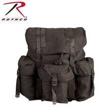 Rothco Black Canvas Heavyweight Mini Alice Pack Backpack  2477