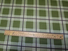 2 Yards Green/Black Riley Blake Plaid Flannel Fabric
