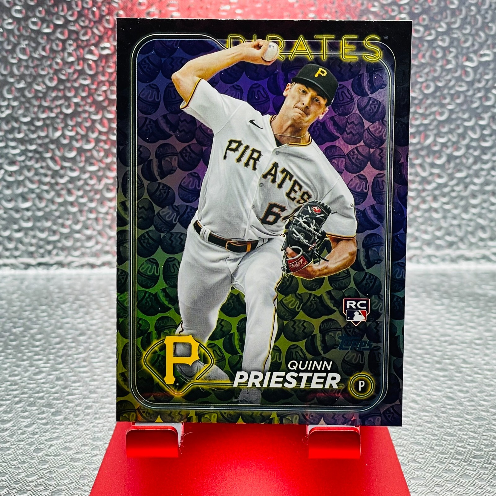 2024 Topps Baseball #93 Quinn Priester Rookie Egg Foil