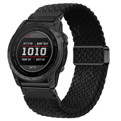 Correa de reloj de nailon de ajuste rápido para Garmin Fenix E/8/7/7X 6/6X Pro/5/5X 3 HR - Imagen 4 de 50