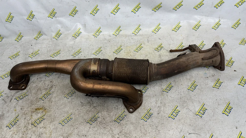 04-08 Acura TL Exhaust Down J Pipe Y Flex Pipe 3.2 base 3.5 TYPE S 05 06 07 OEM - Image 4 of 4