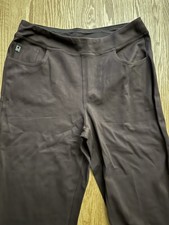 Belle by Kim Gravel Pants Womens Brown Pull On Stretch Straight Leg 10 Petite