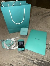 Tiffany  Co. Blue Empty Gift Box Jewelry Bag Ribbon, Authentic Certificate