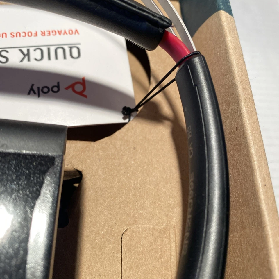 Poly Voyager Focus 2 Bluetooth Headset UC w/Stand b825-m open box new - Image 4 of 4