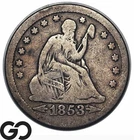 1853 Seated Liberty Quarter w/ Arrows & Rays