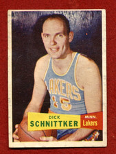 1957 Topps - #80 Dick Schnittker Lakers HOF VG-EX NICE CARD