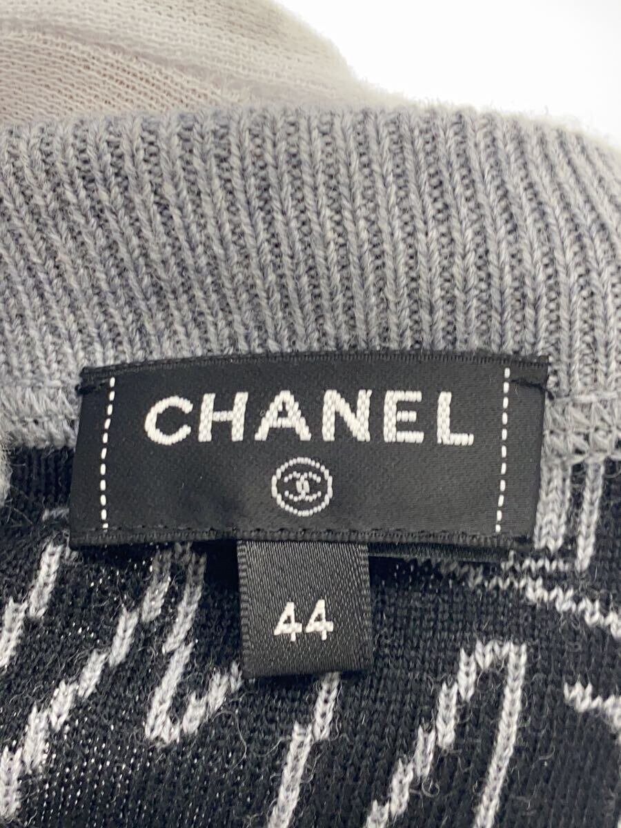CHANEL / ニット・セーター(厚手)/44/ウール/GRY/P77667K11168// CHANEL Knit Sweater (Thick) / Size 44 / Wool / Gray / P77667K11168