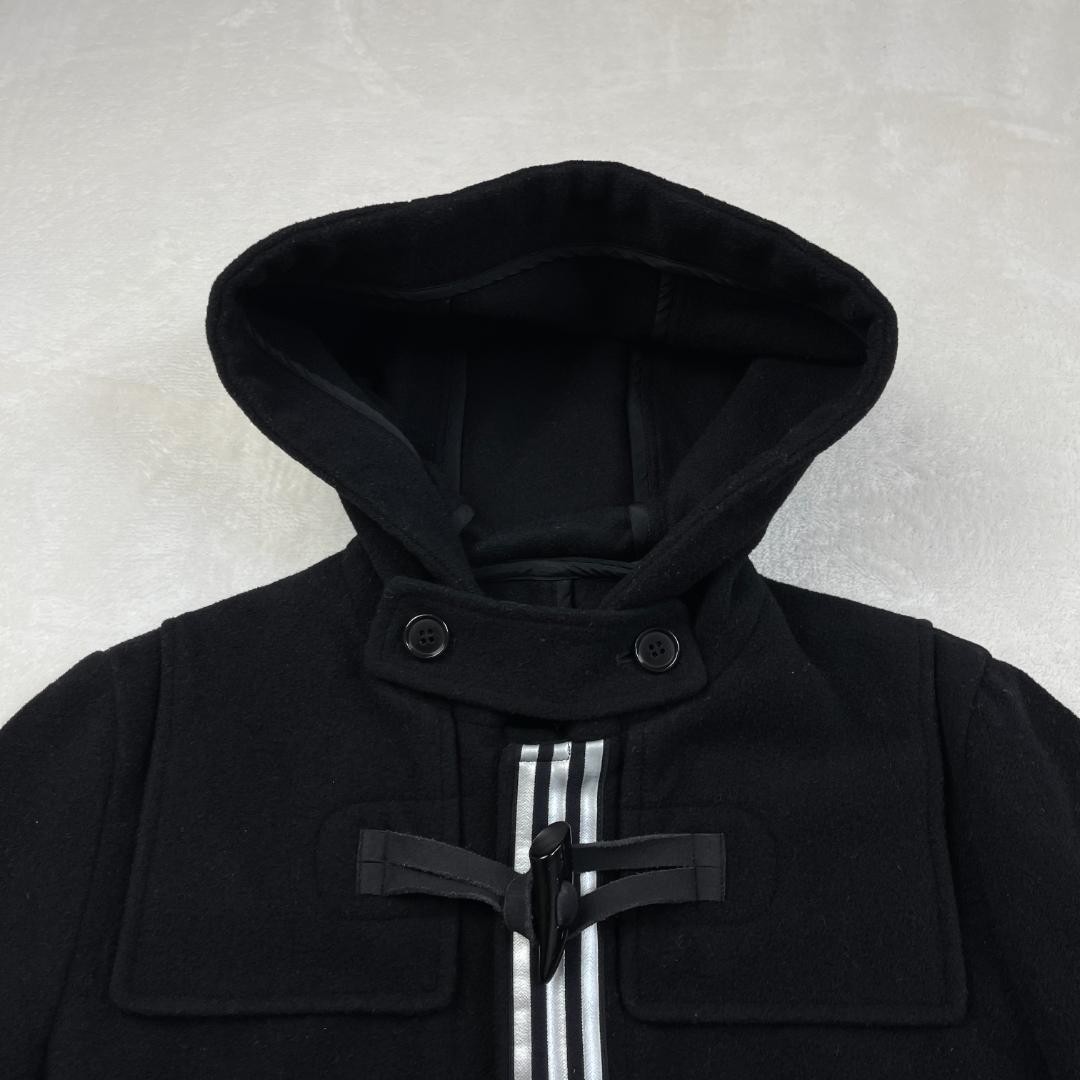 Rare Archive Y-3 Yohji Yamamoto adidas 2003 Duffle Coat Black XS Japan image 2