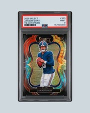 2025 PANINI SELECT #393 JAXSON DART SUITE LEVEL TIE DYE PRIZM /25 [RC] PSA 9