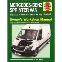 Mercedes-Benz Sprinter Transporter 08.2009-2018 Diesel Workshop Manual Haynes
