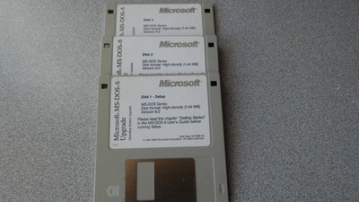 Microsoft MS-DOS 6 Upgrade 3.5'' Floppy Disks