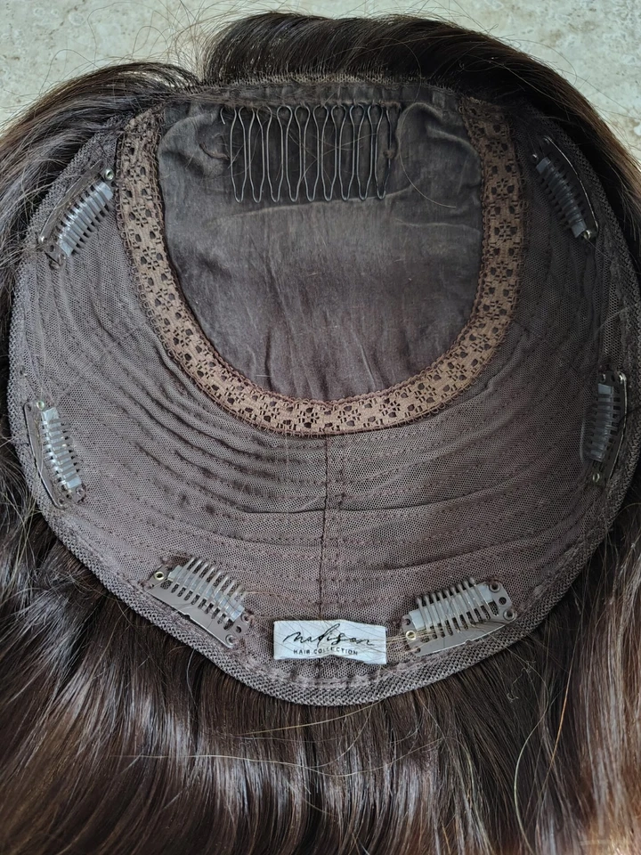 Madison 9x9 Topper Fine Collection 100% HUMAN HAIR FREE PARTING 浅棕色 — 第 4/4 张图片