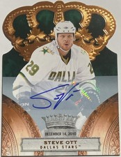 2010-11 Crown Royale Premiere Date Signatures Steve Ott #33 #’d 033/100