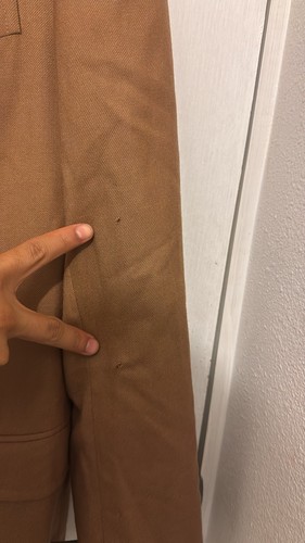 Prada Milano Suit Jacket 3-Button Made in Italy 54R Polyester Light Brown/ Taupe - Picture 3 of 10
