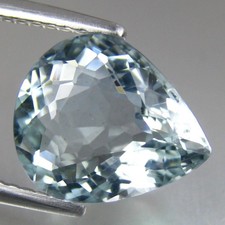 2.79 Ct AMAZING 10x9MM PEAR 100 NATURAL BLUE AQUAMARINE LOOSE GEMSTONE