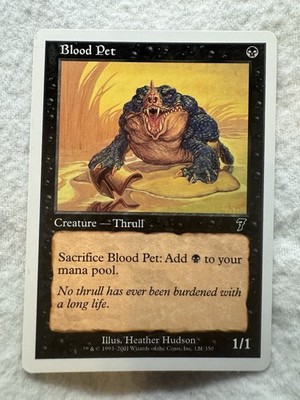 MTG - Blood Pet - 7th Edition - NM - Never Played - Free Shipping!