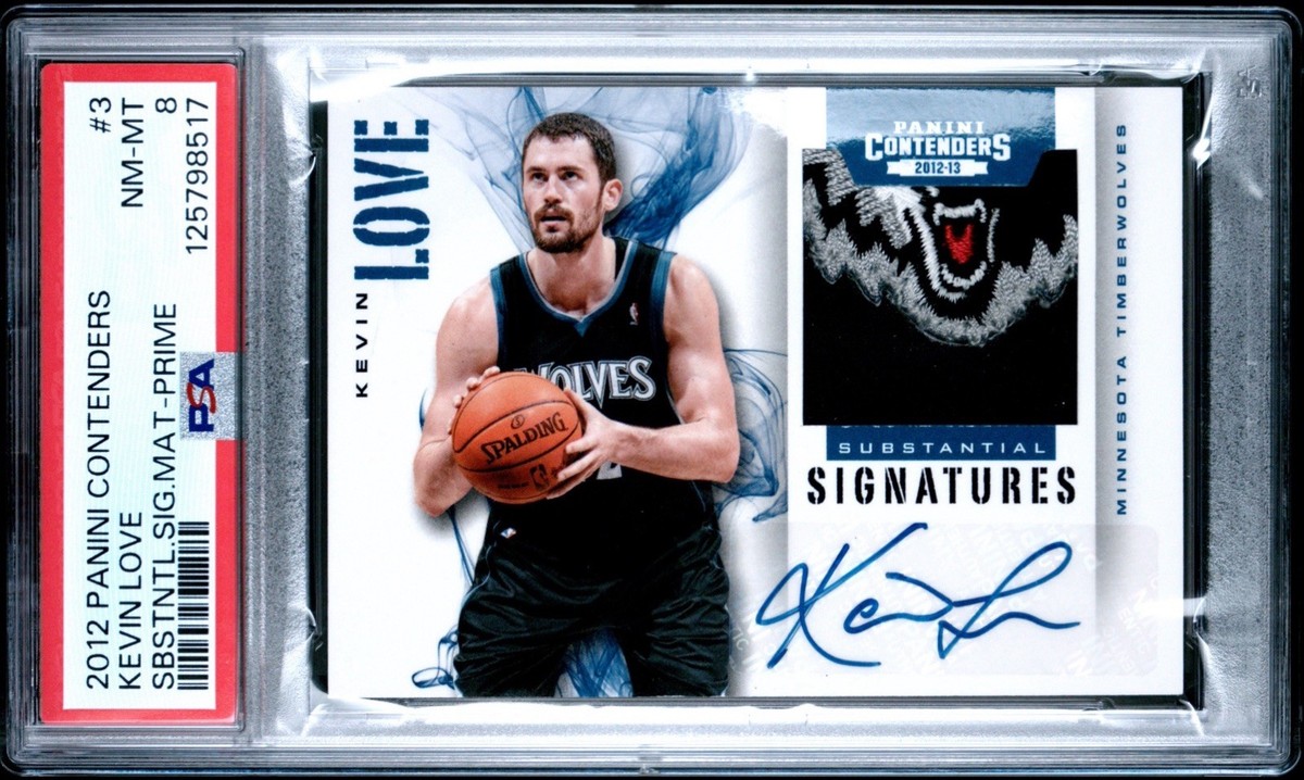 スポーツ選手 Kevin Love Contenders Optic Gold SP 2012-13 Panini Contenders - Substantial Signatures Materials Kevin