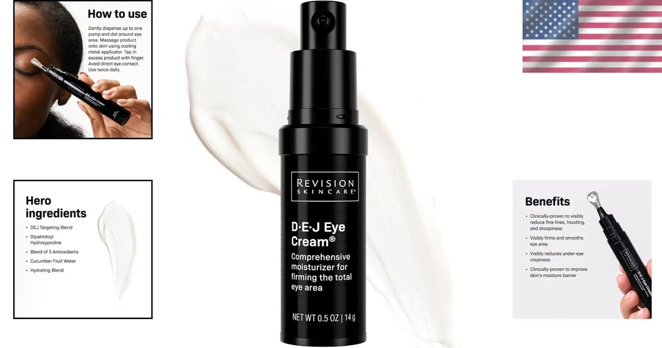 Creme hidratante para os olhos - redução de linhas finas e rugas - Imagem 2 de 4