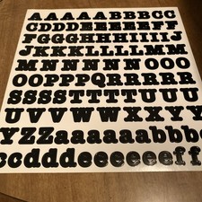 Creative Memories ABC/123 10x10 Black Bold Style