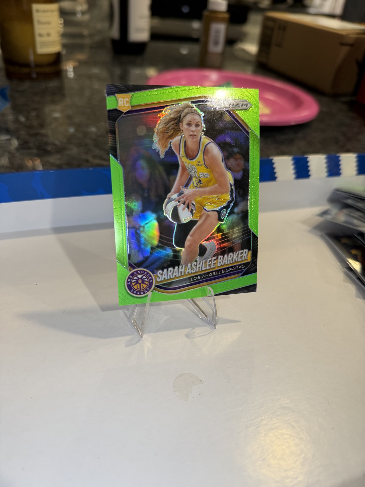 2025 Panini Prizm WNBA - Sarah Ashlee Barker #31 Green Prizm /225 (RC)