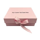 Personalised Gift Box 26x18.5x8.3CM, with Lid, Ribbon and Magnetic, Large Closur