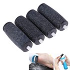 4PC Scholls Express Pedi Extra Hard Skin Removers Coarse Replacement Roller Head