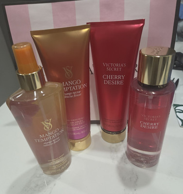Victoria's Secret Mango Temptation & Cherry Desire Mist & Lotion, Vegan