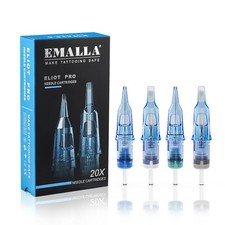 Emalla Tattoo Cartridge Needles 20Pcs ELIOT Pro Tattoo Needles Round Shader ...