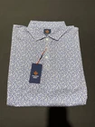 NWT MEN'S DONALD ROSS HAMILTON POLO, SIZE: XL, COLOR:WHITE/COBALT/PRIMROSE-M4.24