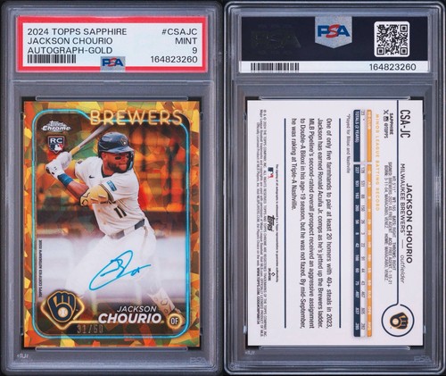 Jackson Chourio [Superfractor] #RR-8 2024 Topps Chrome Radiating Rookies card