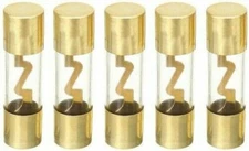 IMC Audio AGU Fuse 40 Amp Car Audio Power Glass Tube Gold Plated Radio Amplifier