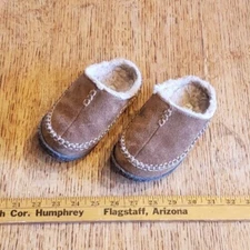 Sorel FALCON RIDGE Slipper Kid Size US 10 Fuzzy Fleece Lining NY1801-251