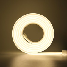 Neon COB LED Strip Lights 220V Main UK Plug Flexible Tape Lamp IP67 Waterproof